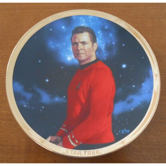 Hamilton Collection 1991 "Scotty" Star Trek 25th Anniversary Commemorative Plate - Picture 1 of 5